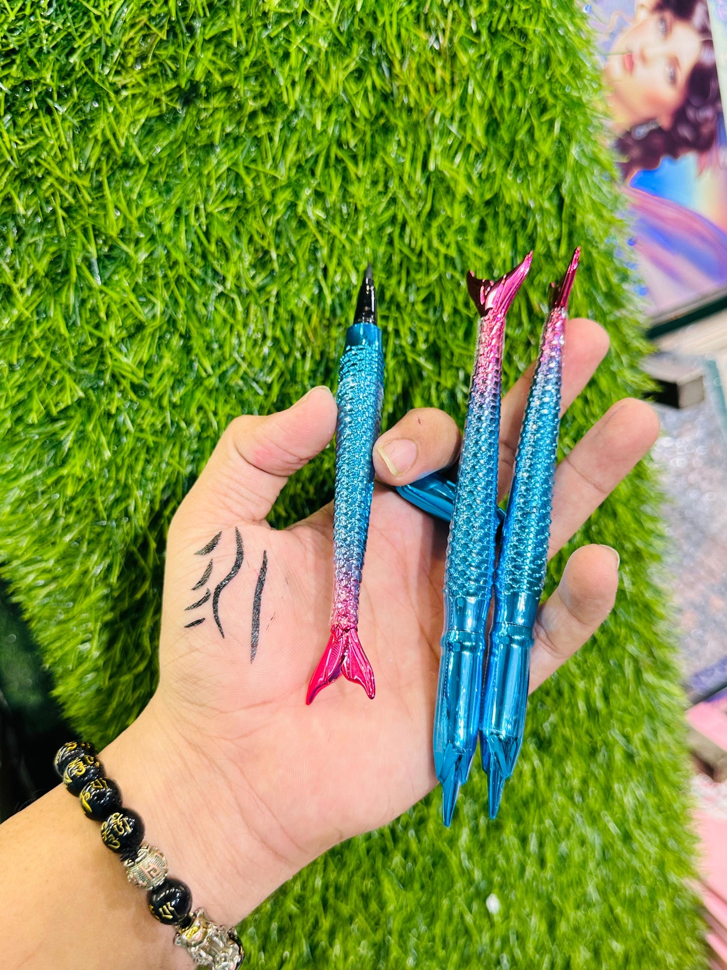 Mermaid Sketch Eyeliner Waterproof (2pcs)