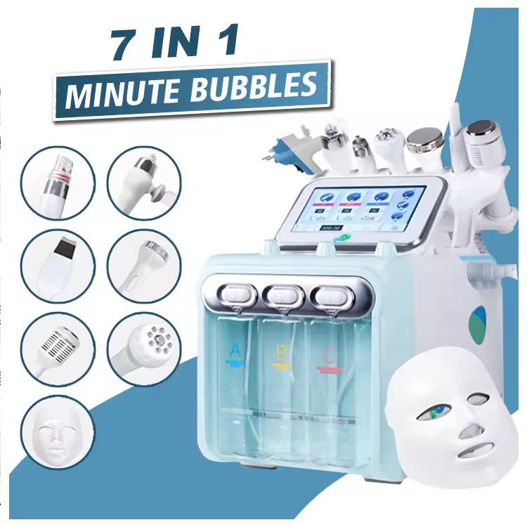 7 in 1 Hydrafacial Machine (DOUBLE MOTOR) | Hydrodermabrasion machine | Hydra Facial Microdermabrasion Machine | Deep clear Hydrofacials Machine Best for Salons/Parlour & Skin Clinics