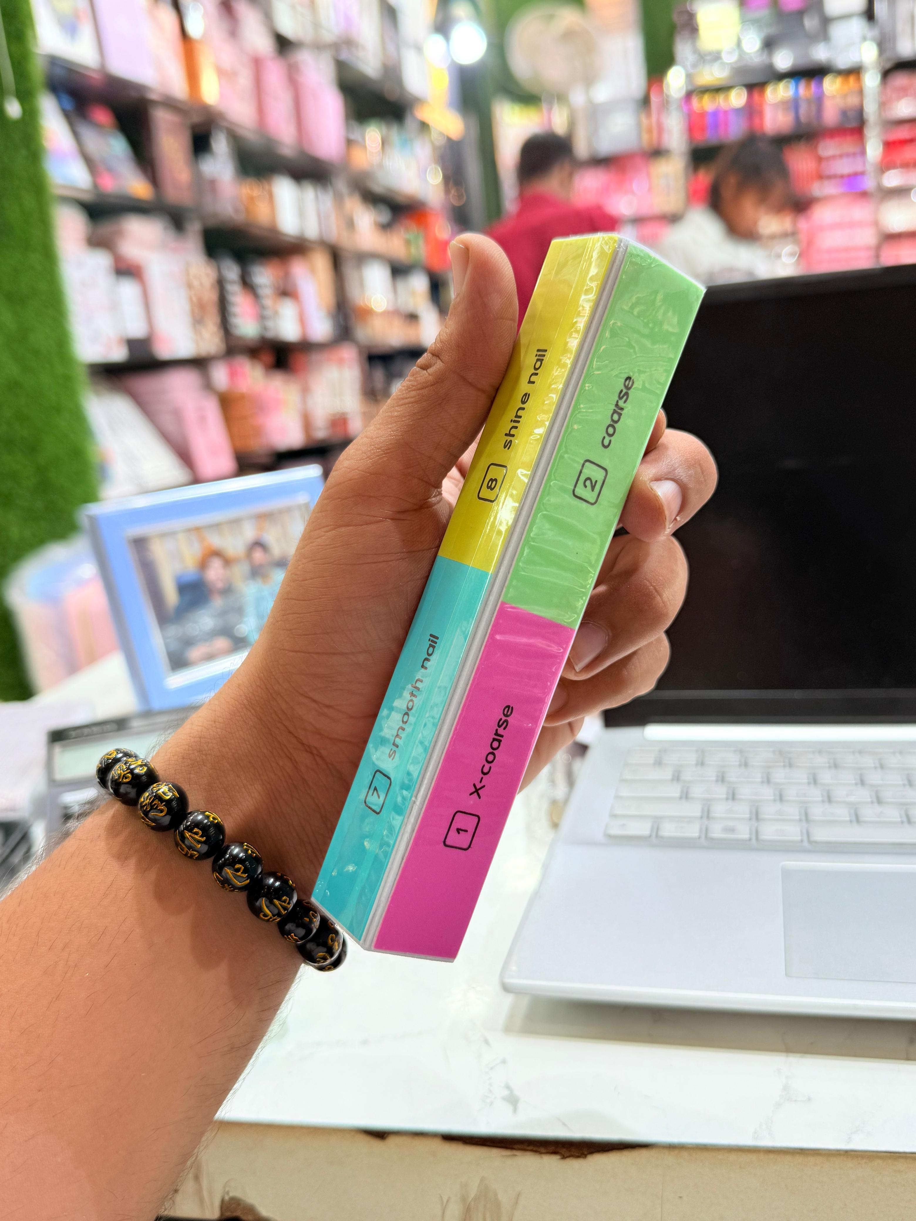 8-Step Nail Buffer Block – Professional Nail Shiner & Smoother