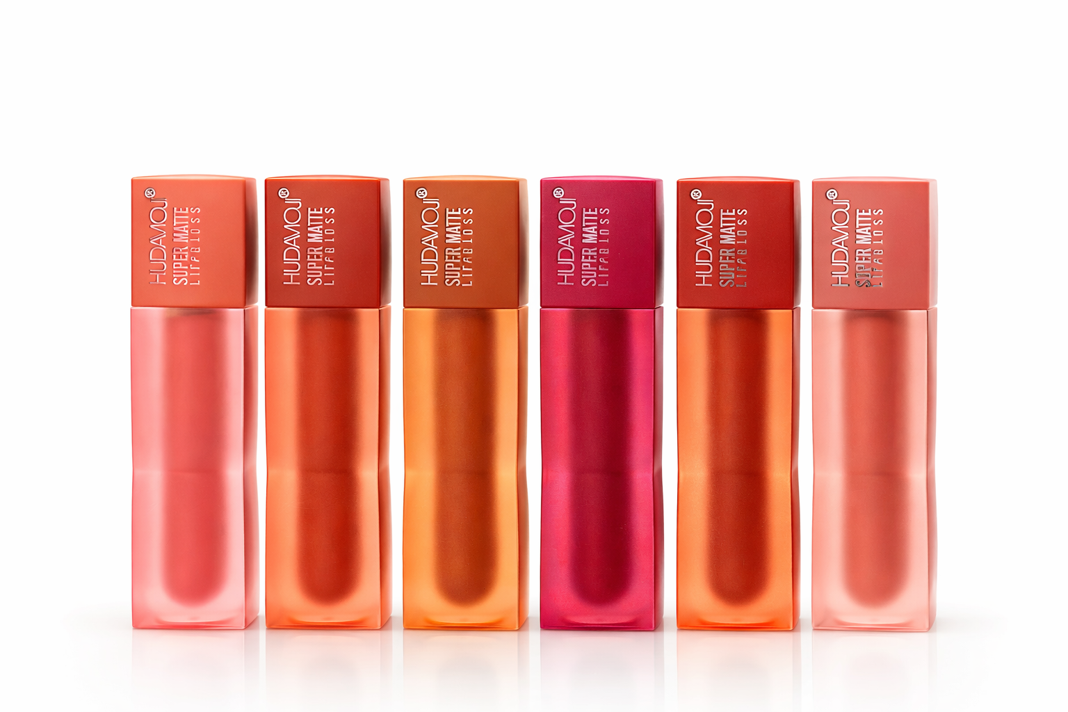 HUDAMOJI Lip Gloss Smootch Set of 6 – Ultra Glossy Long Lasting Shades | Unbelievable Price ₹799