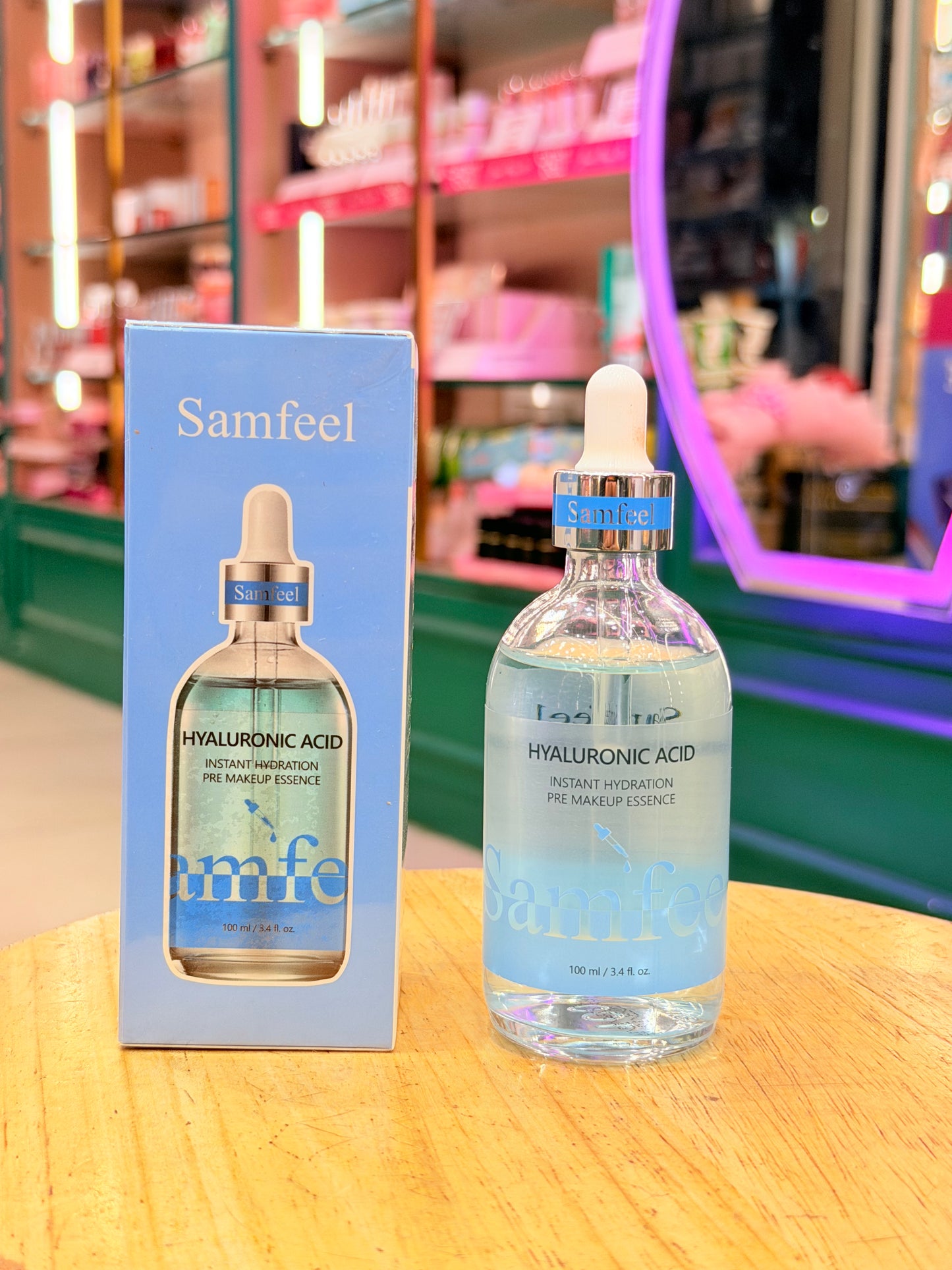 Samfeel Korean Hyaluronic Acid Pre-Makeup Essence ✨ Instant Hydration • Plump Glass Skin • Makeup Booster | 100 ML