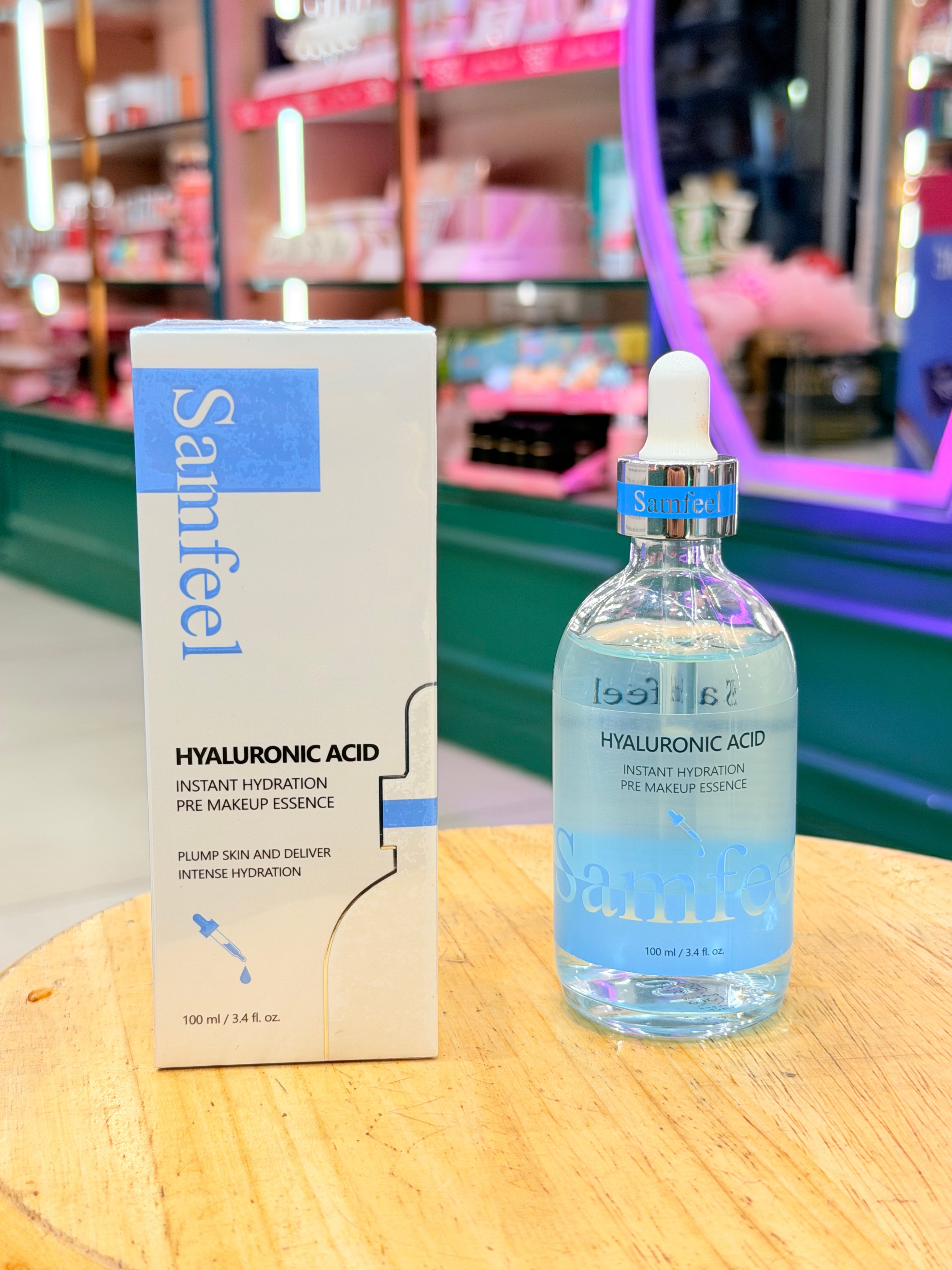 Samfeel Korean Hyaluronic Acid Pre-Makeup Essence ✨ Instant Hydration • Plump Glass Skin • Makeup Booster | 100 ML