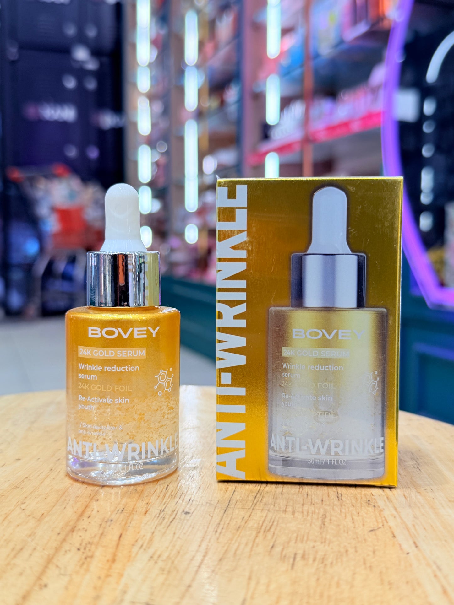 BOVEY Korean 24K Gold Anti-Wrinkle Serum ✨ Luxury Age-Defying • Fine Line Repair • Youth Boost Formula