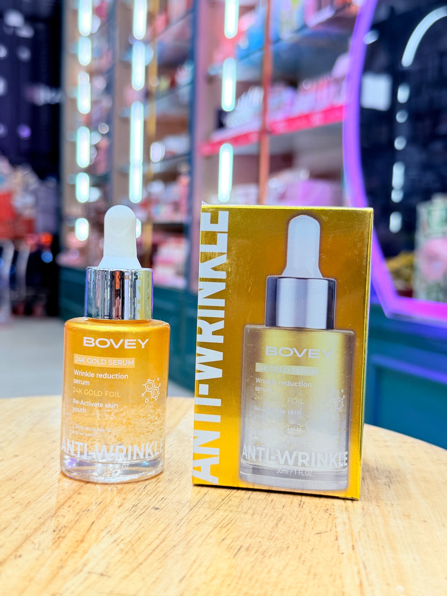 BOVEY Korean 24K Gold Anti-Wrinkle Serum ✨ Luxury Age-Defying • Fine Line Repair • Youth Boost Formula