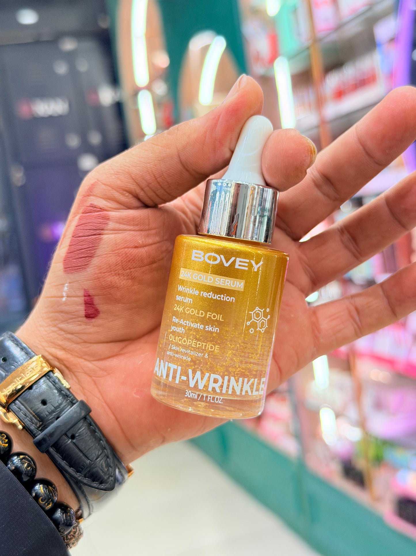 BOVEY Korean 24K Gold Anti-Wrinkle Serum ✨ Luxury Age-Defying • Fine Line Repair • Youth Boost Formula