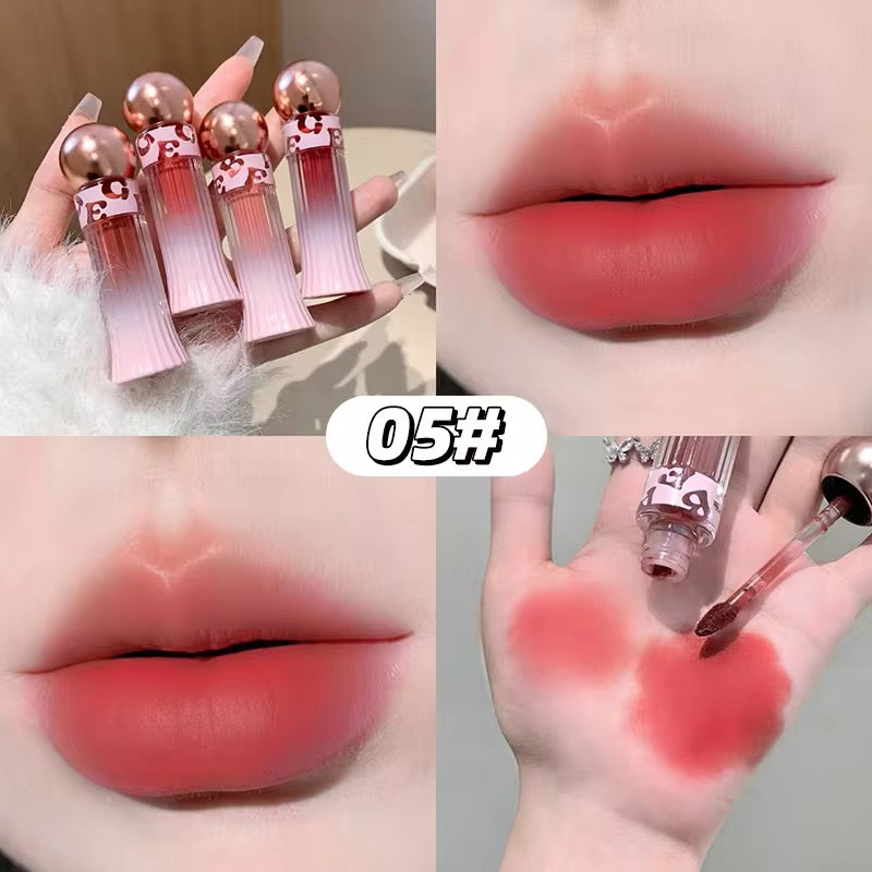 Gege Bear Korean Kawaii Lip Mud  🌷💗 | Soft Peach Pink Blur ✨