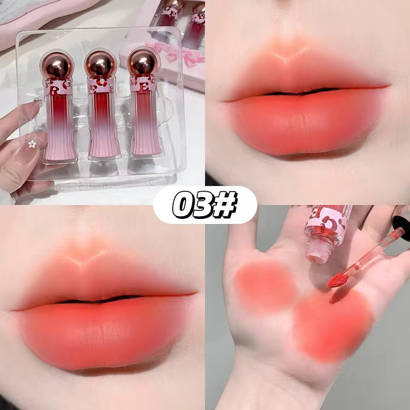 Gege Bear Korean Kawaii Lip Mud  🌷💗 | Soft Peach Pink Blur ✨
