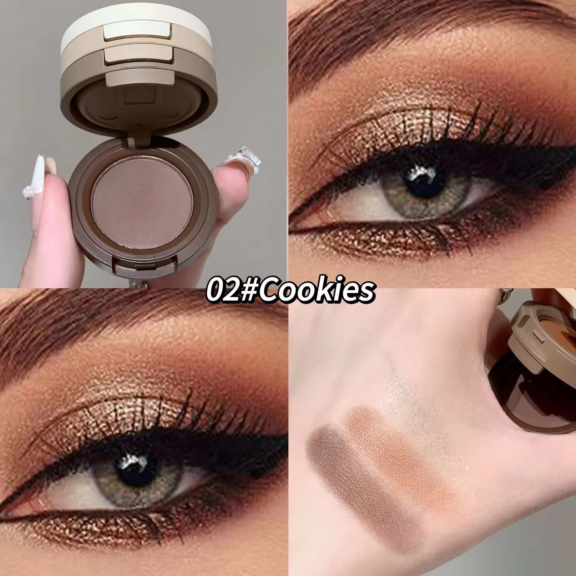 SHAQINUO Korean Eye Shadow Dish 👋✨ | Glitter & Matte Duo 💎 | Strawberry 🍓 & Cookies 🍪 Shades