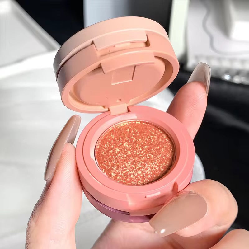 SHAQINUO Korean Eye Shadow Dish 👋✨ | Glitter & Matte Duo 💎 | Strawberry 🍓 & Cookies 🍪 Shades