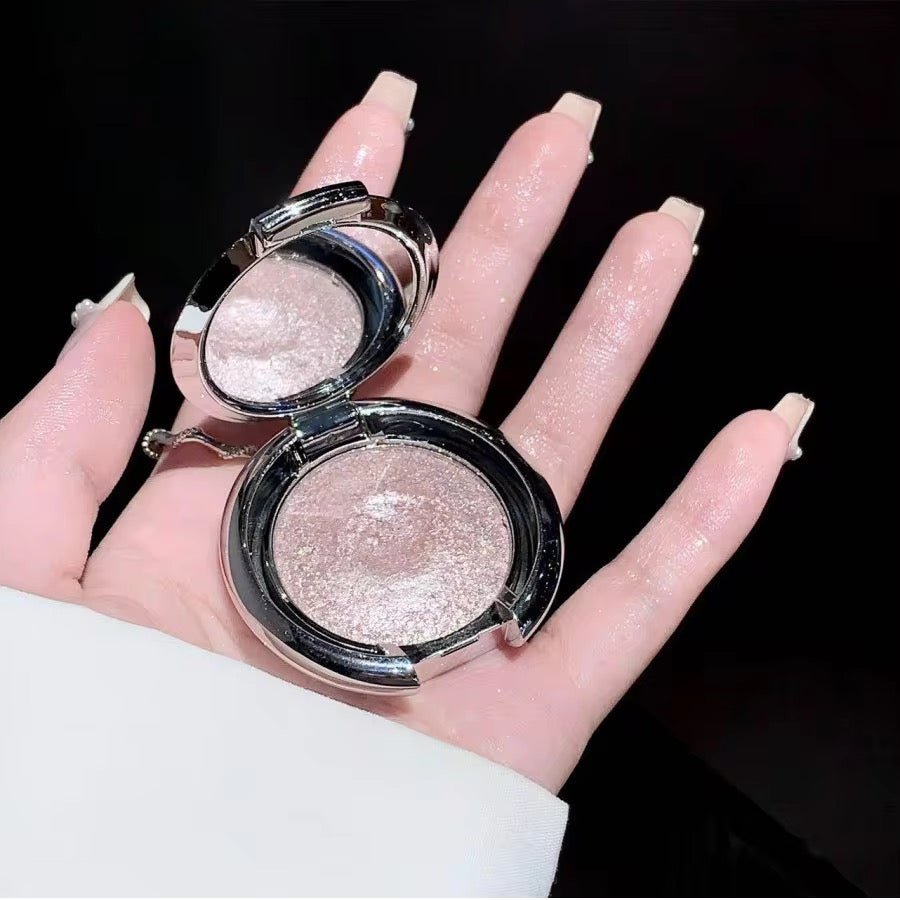SHAQINUO Korean Kawaii Spotlight Glow Highlighter | Mirror Compact with Built-in Light