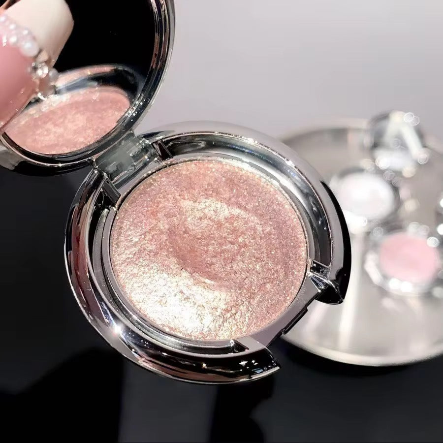 SHAQINUO Korean Kawaii Spotlight Glow Highlighter | Mirror Compact with Built-in Light