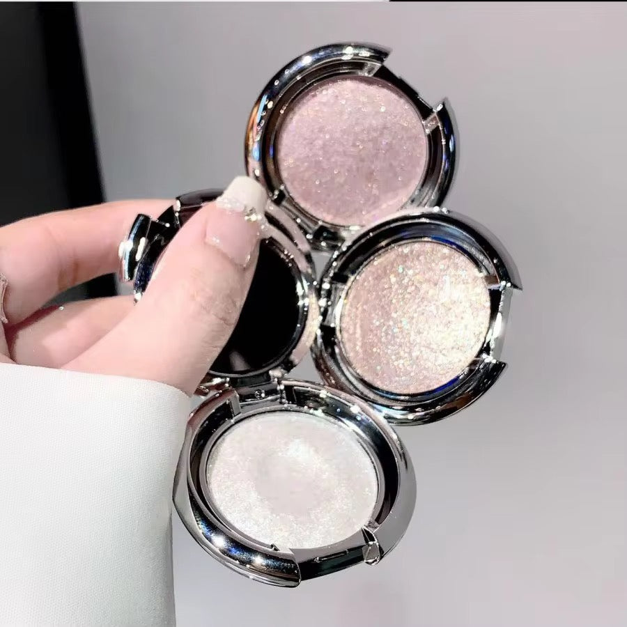 SHAQINUO Korean Kawaii Spotlight Glow Highlighter | Mirror Compact with Built-in Light