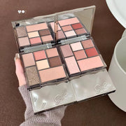 CLEARANCE Gege Bear 7-Color Eyeshadow Palette 🌸💖 | Rose Glam + Soft Matte ✨ | Korean INS Makeup