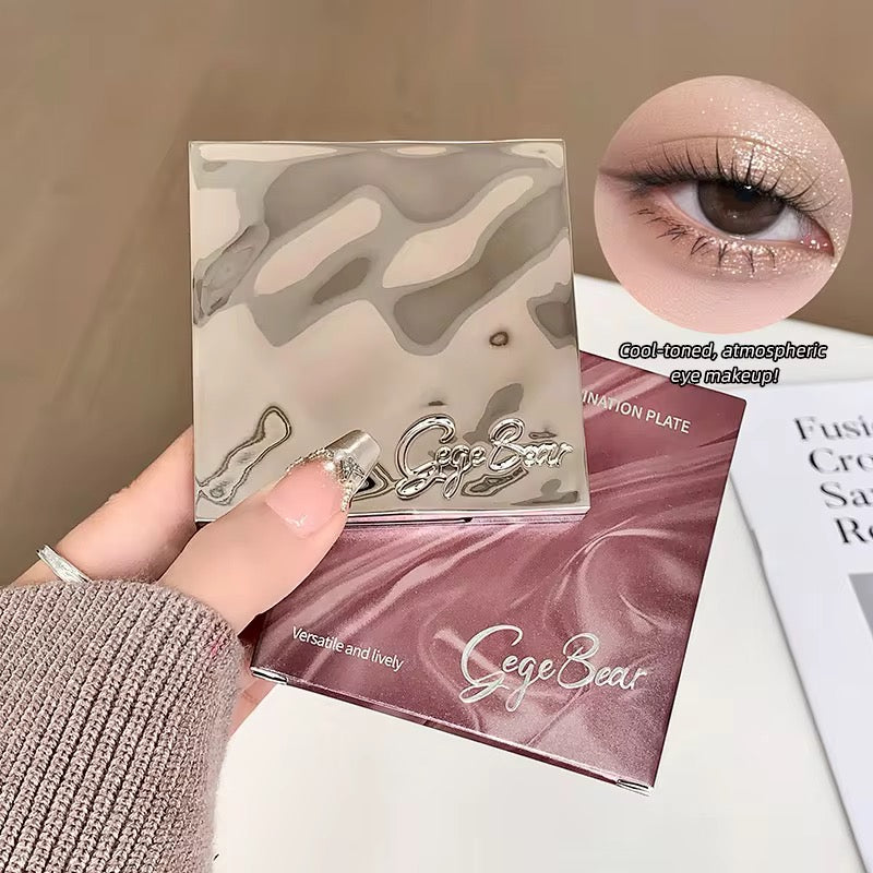 CLEARANCE Gege Bear 7-Color Eyeshadow Palette 🌸💖 | Rose Glam + Soft Matte ✨ | Korean INS Makeup