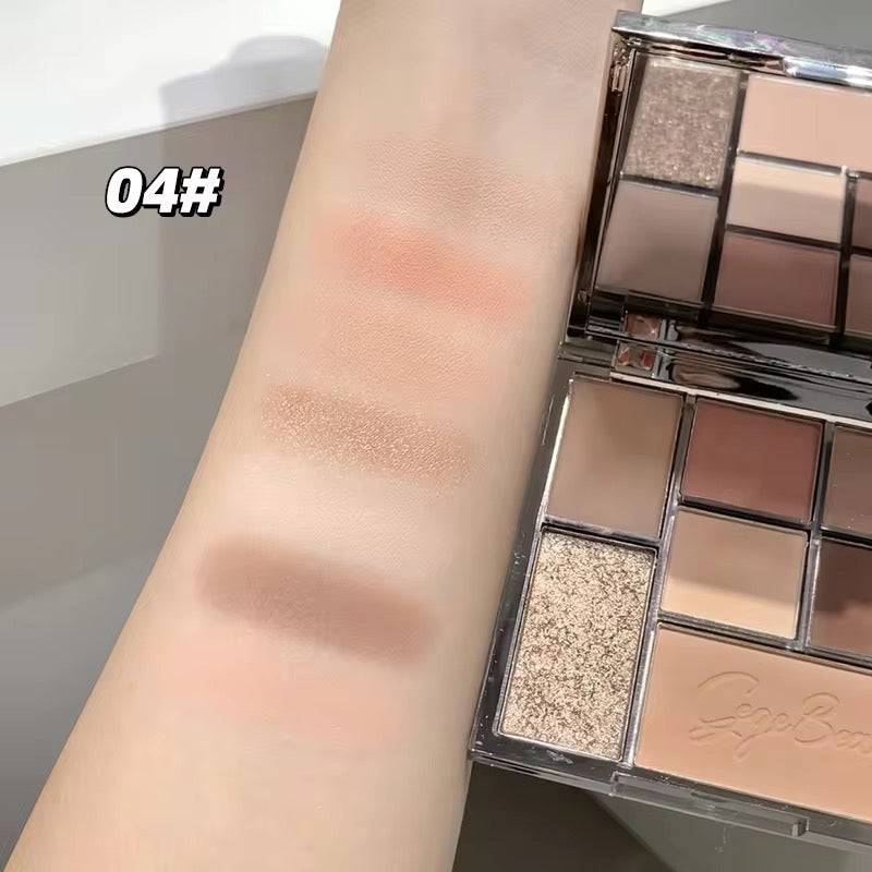 CLEARANCE Gege Bear 7-Color Eyeshadow Palette 🌸💖 | Rose Glam + Soft Matte ✨ | Korean INS Makeup