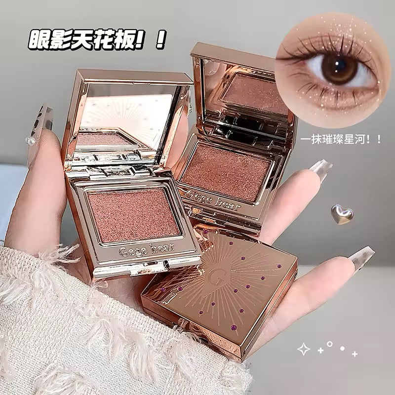 Luxury Monochrome Glitter Eyeshadow 💖 | High-Shine Sparkle ✨ | Korean INS Glam Compact