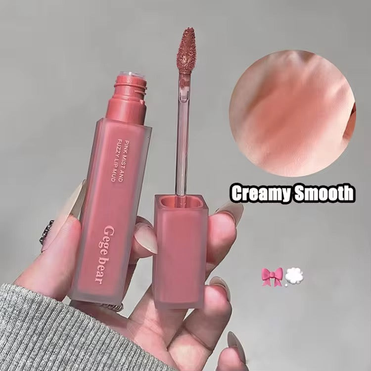 Gege Bear Korean Matte Soft Mist Lip Tint 💕✨ | Blur Velvet Finish 🌸 | Daily Nude Pink Shades