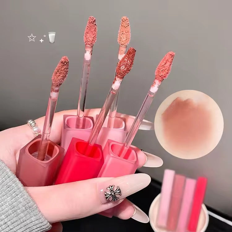 Gege Bear Korean Matte Soft Mist Lip Tint 💕✨ | Blur Velvet Finish 🌸 | Daily Nude Pink Shades