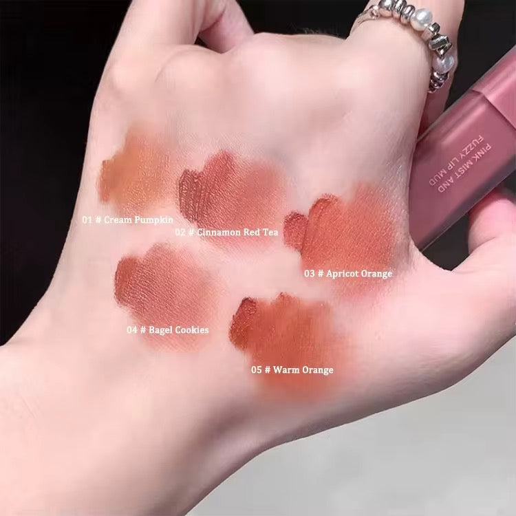 Gege Bear Korean Matte Soft Mist Lip Tint 💕✨ | Blur Velvet Finish 🌸 | Daily Nude Pink Shades