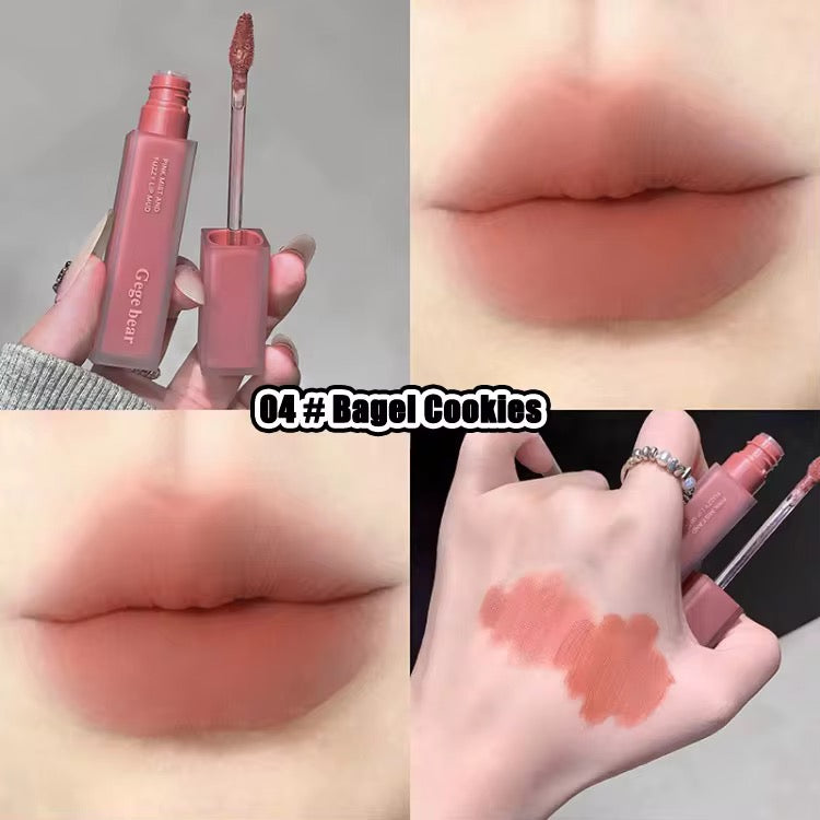Gege Bear Korean Matte Soft Mist Lip Tint 💕✨ | Blur Velvet Finish 🌸 | Daily Nude Pink Shades