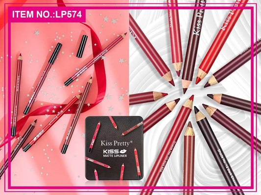 KISSPRETTY LIP LINERS 12PCS