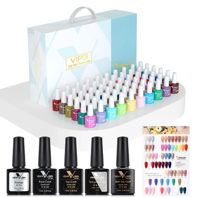 VIP3 Gel Polish Kit 65PCS  HEMA Free