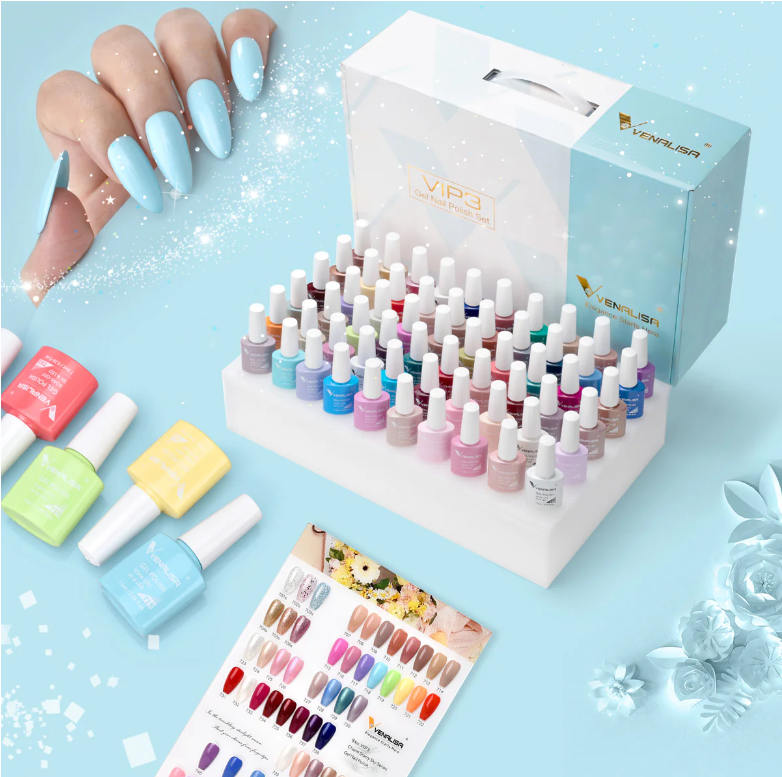 VIP3 Gel Polish Kit 65PCS  HEMA Free