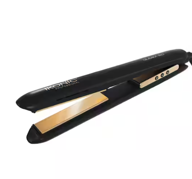 Ikonic Professional Gleam Hair Straightener (Black & Rose Gold)