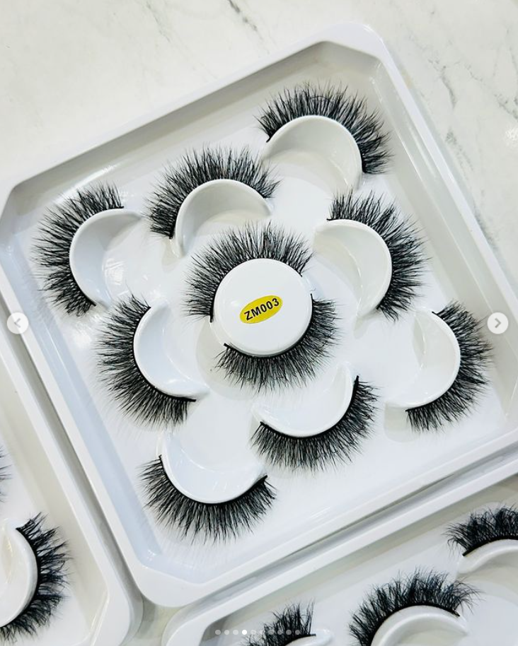 Mink Eyelashes 5 Pairs | Thin Band | Professional