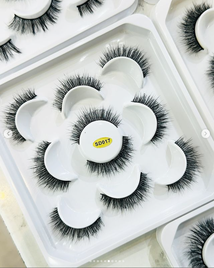 Mink Eyelashes 5 Pairs | Thin Band | Professional