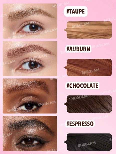 Sheglam Brow-Fection Angled Brush & Dip-Chocolate VEGAN