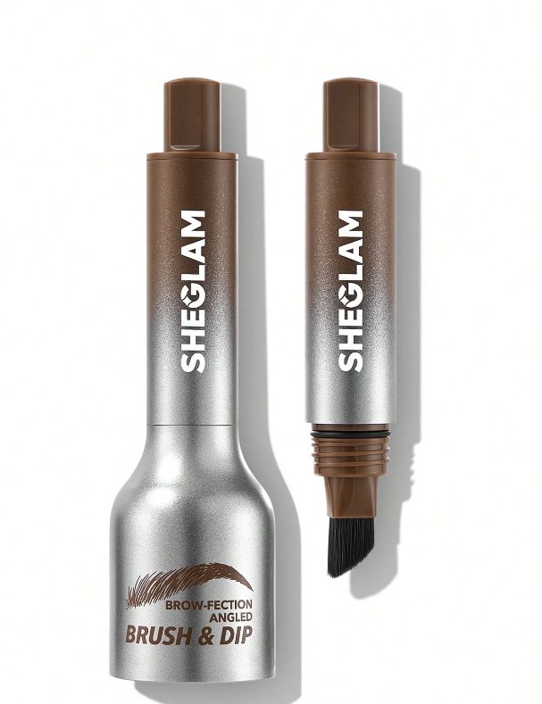 Sheglam Brow-Fection Angled Brush & Dip-Chocolate VEGAN