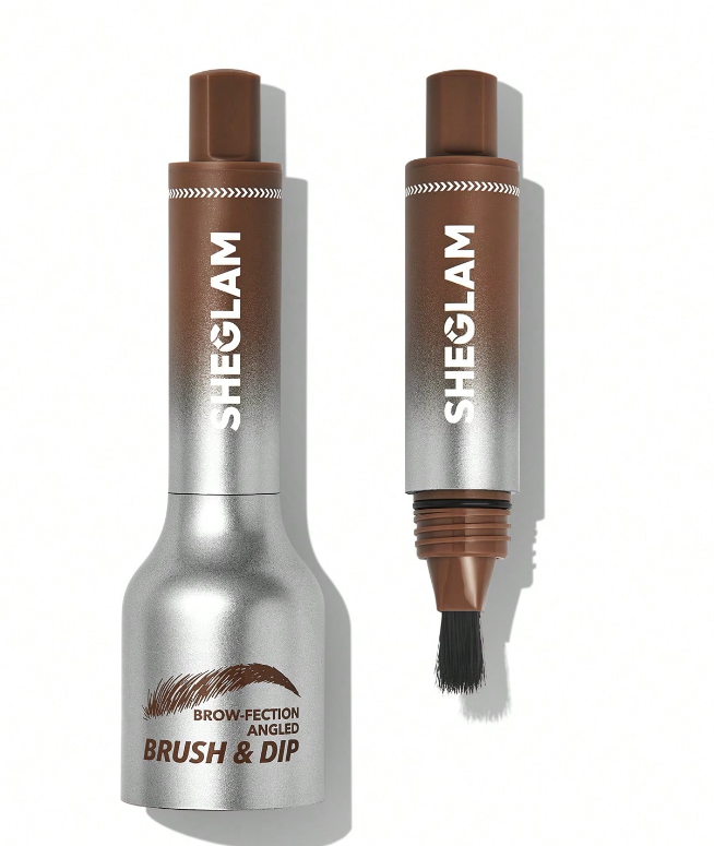 Sheglam Brow-Fection Angled Brush & Dip-Chocolate VEGAN