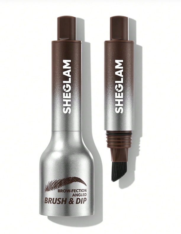 Sheglam Brow-Fection Angled Brush & Dip-Chocolate VEGAN