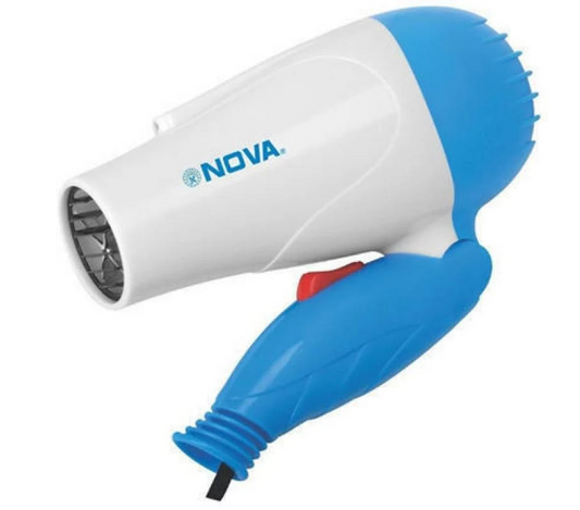 NEW Nova Nv-1290 1000 Watts Foldable Hair Dryer For Women Professional Electric Foldable Hair Dryer With 2 Speed Control,Multicolor