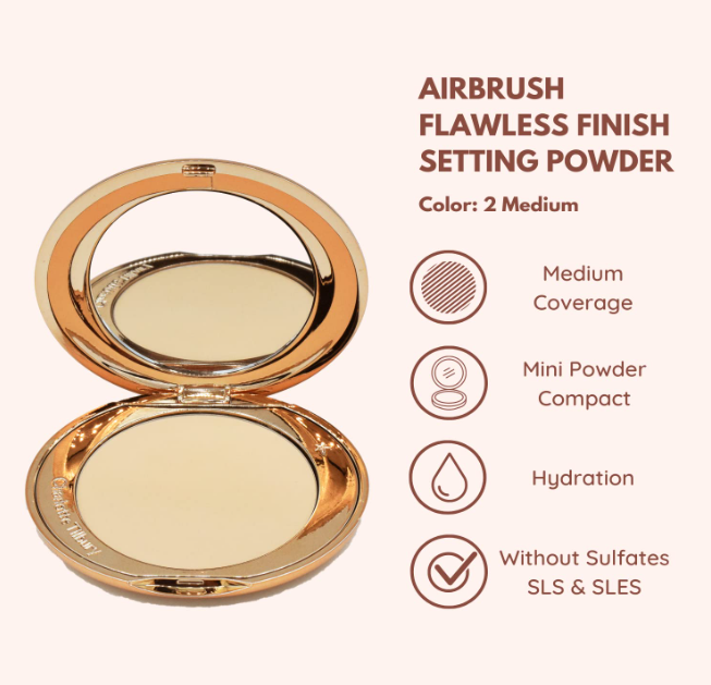 Charlotte Tilbury Airbrush Flawless Finish Refillable - Medium 2 Authentic