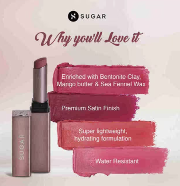 Sugar Mettle Satin Lipstick ELIZABETH 02