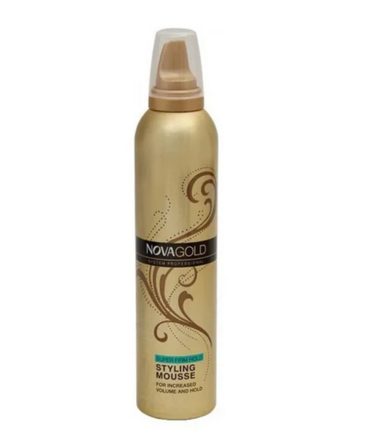 NOVA GOLD SYSTEM PROFESSIONAL SUPER FIRM HOLD STYLING MOUSSE 300 ML