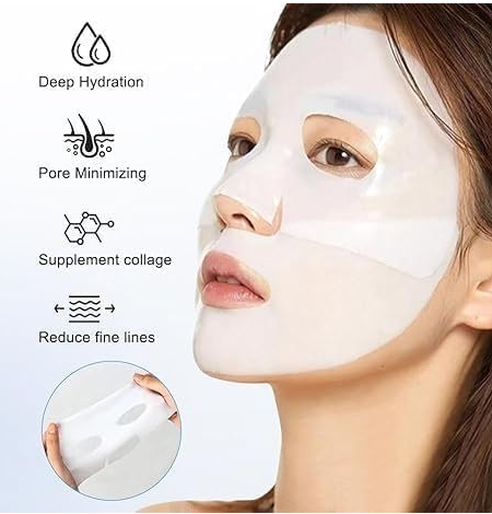 Bio Overnight Collagen Real Deep Mask – Korean Hydrating & Pore Refining Facial Sheet Mask (34g)