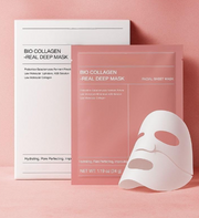 Bio Overnight Collagen Real Deep Mask – Korean Hydrating & Pore Refining Facial Sheet Mask (34g)