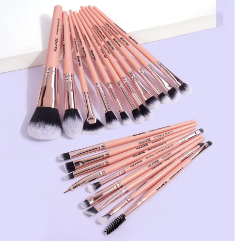 MAANGE 20-Piece Professional Makeup Brush Set – Face & Eye Makeup Brushes with Soft Synthetic Bristles