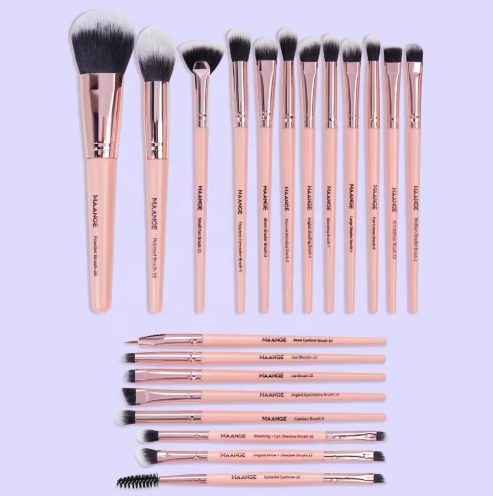 MAANGE 20-Piece Professional Makeup Brush Set – Face & Eye Makeup Brushes with Soft Synthetic Bristles