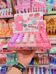 Kawaii Bear Lip Gloss – Pack of 24 PCS 🐻 | Wholesale Bulk Deal - 💸 High margin product – sell individually & earn more profit per piece