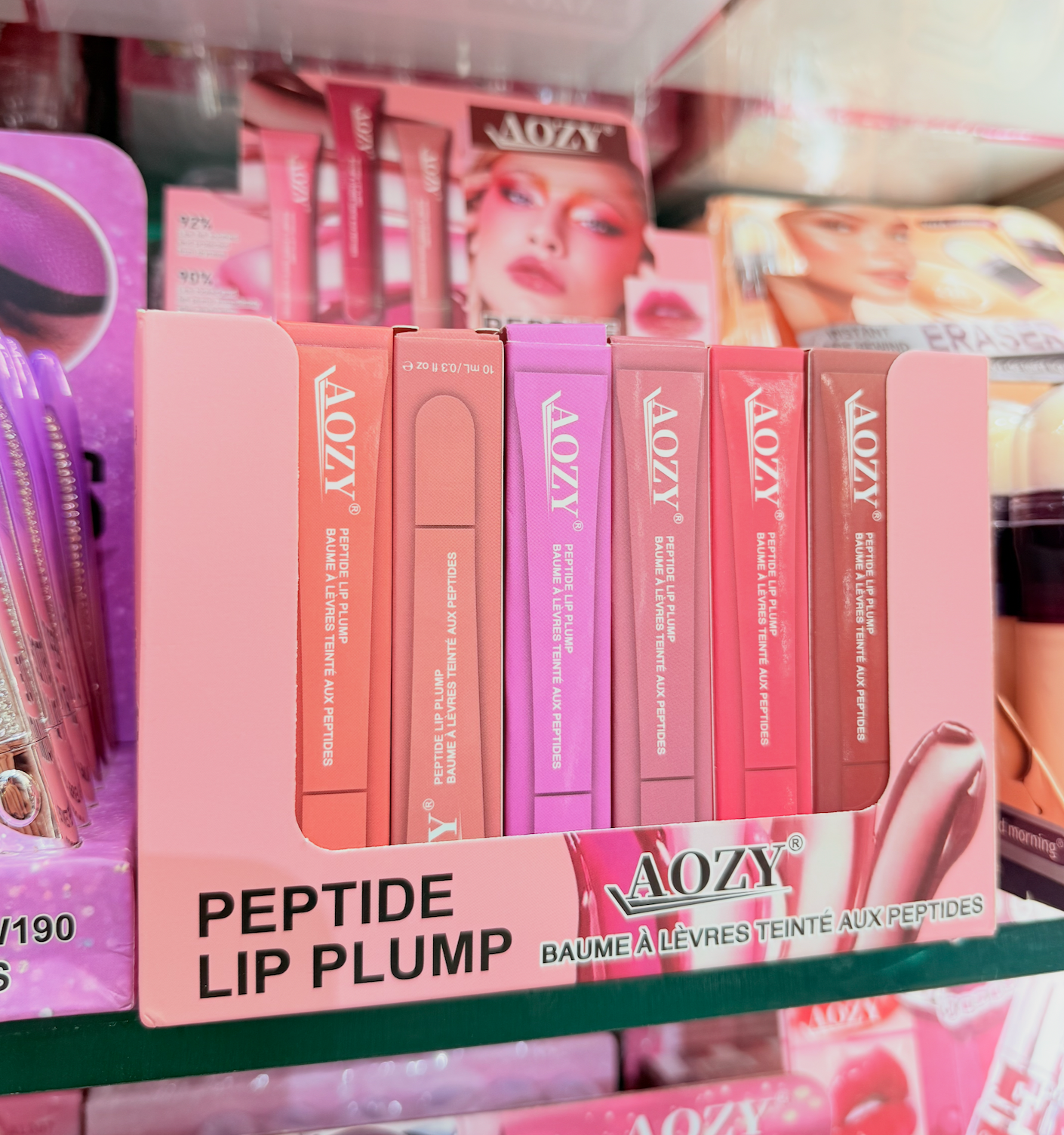 AOZY Peptide Lip Plumper Gloss – Pack of 48 PCS 💋 | Hydrating & Volumizing (Wholesale) - 8 SHADES