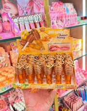 Honey Lip Oil Gloss Keychain – Pack of 24 PCS 🍯💋 | Hydrating Gloss (Wholesale)