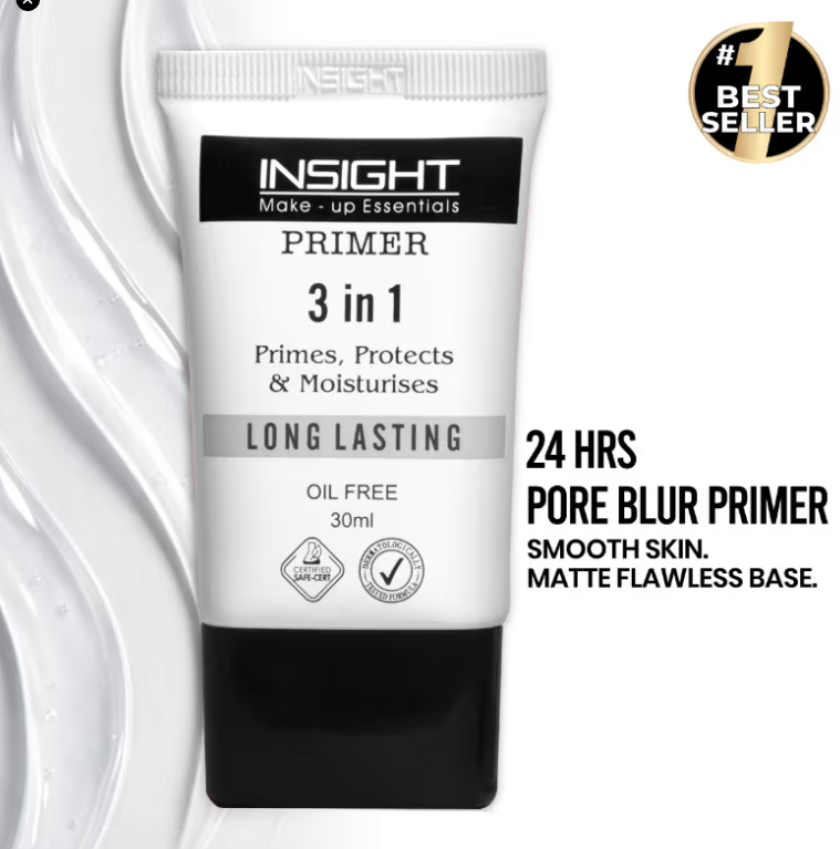 Insight Cosmetics 3 In 1 Long Lasting Primer (30ml)