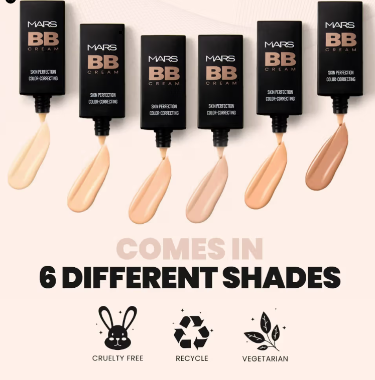 MARS Lightweight BB Cream Foundation - Medium (30ml)