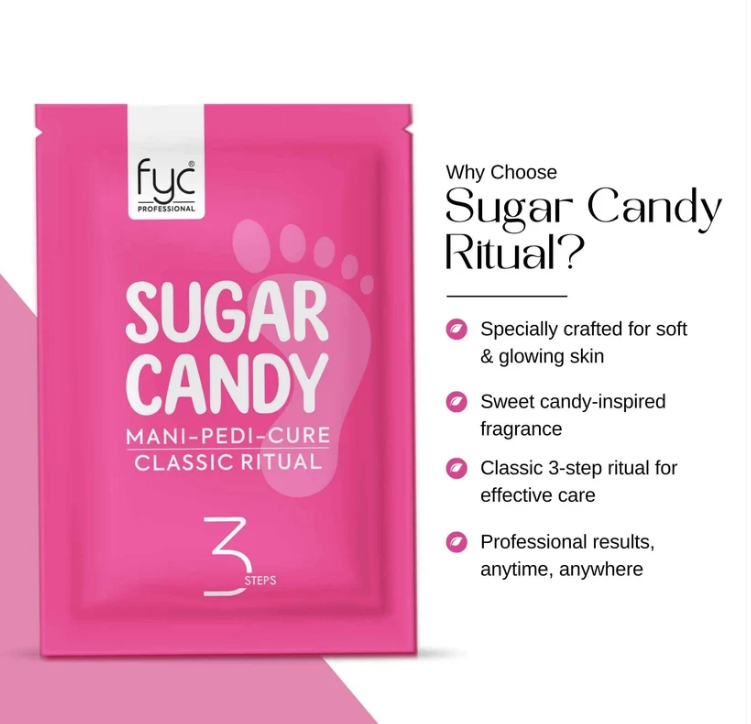 FYC Professional Sugar Candy Mani-Pedi Cure – 3-Step Classic Ritual | Hand & Foot Care
