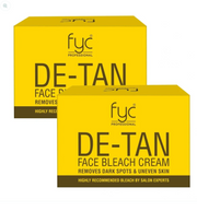 FYC Professional De-Tan Face Bleach Cream – Helps Remove Dark Spots & Uneven Skin Tone 270G - 1 PACK