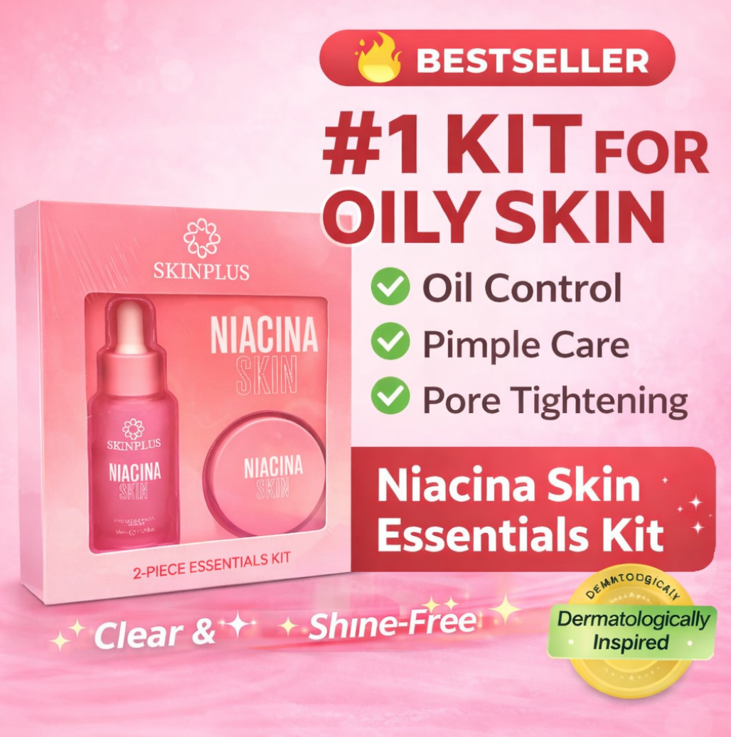 Skinplus Bridal Glow Karwa Combo – Korean Glass Facial + Niacina Skin Essentials | Best for Oily Skin | Suits All Skin Types